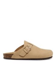 Geox Klapki D Brionia D65LSA 00032 C6738 Beżowy. Brązowe klapki Geox, bez wzorów, z nubiku, bez obcasa, bez zapięcia. Za 399.99 zł.