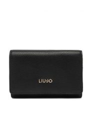 Liu Jo Portfel AF6172 E1019 Czarny. Czarne portfele Liu Jo, bez wzorów, ze skóry. Za 299.99 zł.