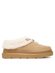Guess Śniegowce FLFKEY LEA19 Beżowy. Brązowe śniegowce Guess, z aplikacjami, ze skóry, bez zapięcia. Za 584.99 zł.