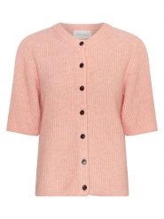 MOSS COPENHAGEN Kardigan "Jinie Hope" w kolorze łososiowym rozmiar: M/L. Pomarańczowe swetry Moss Copenhagen, l, bez wzorów, z wełny, bez ramiączek. Za 171.68 zł.