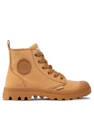 Palladium Trapery Pampa Hi Zip Nbk 96440-717-M Brązowy. Brązowe traperki Palladium, bez wzorów, z nubiku, bez obcasa, bez zapięcia. Za 549.99 zł.