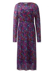 Rich & Royal Sukienka w kolorze granatowo-różowym rozmiar: XL. Niebieskie sukienki Rich & Royal, xl, bez wzorów, bez kołnierzyka, bez ramiączek, midi. Za 214.19 zł.