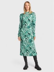 Gestuz Sukienka koktajlowa Ravagz 10906551 Zielony Slim Fit. Zielone sukienki Gestuz, bez wzorów, z wiskozy, wizytowe, bez kołnierzyka, bez ramiączek. Za 419.99 zł.
