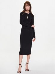 Pinko Sukienka koktajlowa 100111 A0GM Czarny Regular Fit. Czarne sukienki Pinko, bez wzorów, z syntetyku, wizytowe, bez kołnierzyka, bez ramiączek. Za 1,159.00 zł.