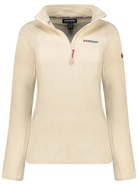 ANAPURNA Bluza polarowa "Tonneau" w kolorze kremowym rozmiar: XXL. Brązowe bluzy bez kaptura ANAPURNA, xxl, bez wzorów, z polaru. Za 57.06 zł.