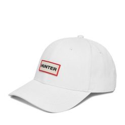 Czapka z daszkiem Hunter. Białe czapki z daszkiem Hunter, bez wzorów. Za 79.99 zł.