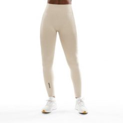 Damskie bezszwowe legginsy sportowe Fitness Siroko Fearless. Brązowe legginsy SIROKO, bez wzorów, z materiału, sportowe. W wyprzedaży za 106.00 zł.
