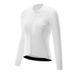 Koszulka kolarska na rower rozpinana. Białe t-shirty sportowe ROCKBROS, m, bez wzorów, z elastanu, bez ramiączek, na fitness i siłownię. Za 229.99 zł.