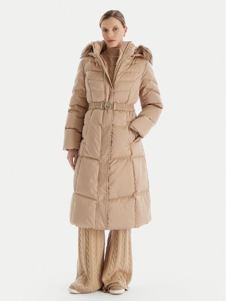 Guess Kurtka puchowa W5BL29 W2802 Beżowy Regular Fit. Brązowe kurtki Guess, m, z aplikacjami, z puchu, bez kaptura. Za 1,399.00 zł.
