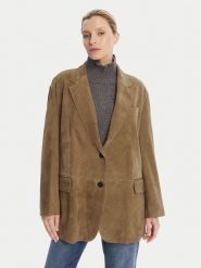 Weekend Max Mara Kurtka skórzana Rolanda 2525446071650 Brązowy Oversize. Brązowe kurtki Weekend Max Mara, xs, bez wzorów, ze skóry, bez kaptura. Za 3,059.00 zł.