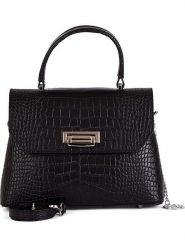 Mia Tomazzi Skórzana torebka "Tintoretto" w kolorze czarnym - 28 x 20 x 12 cm rozmiar: onesize. Czarne torebki klasyczne Mia Tomazzi, bez wzorów, z materiału, przez ramię, bez dodatków. Za 304.99 zł.