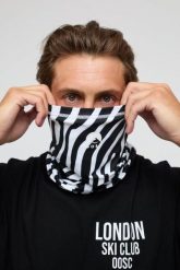 OOSC Komin - Hotel California Zebra Print. Białe szaliki i kominy OOSC, na zimę, bez wzorów, z elastanu. Za 98.99 zł.