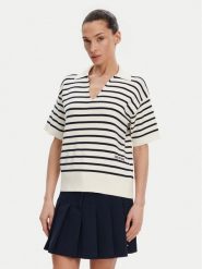 Tommy Hilfiger Sweter WW0WW45400 Beżowy Regular Fit. Brązowe swetry Tommy Hilfiger, xxs, bez wzorów, z bawełny, bez ramiączek. Za 319.99 zł.