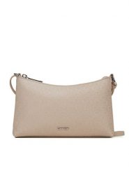 Calvin Klein Torebka Ck Must Aop Conv Logo Jqd Strap LV04F3099G Beżowy. Brązowe listonoszki Calvin Klein, bez wzorów, ze skóry, bez dodatków. Za 259.99 zł.