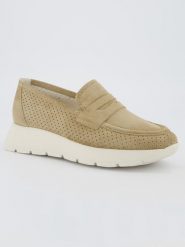 Paul Green Skórzane mokasyny w kolorze beżowym rozmiar: 42. Brązowe mokasyny Paul Green, bez wzorów. Za 383.93 zł.