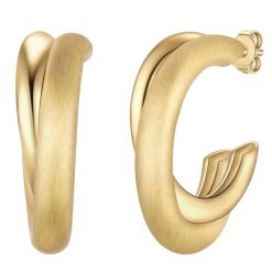 Yokoamii Kolczyki kola z pozlacanego mosiadzu 1 ct Damski. Żółte kolczyki Yokoamii, pozłacane. Za 99.99 zł.