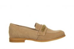 Mokasyny Bayla-159 4591 007-P Beż Lico 159117, Skóra naturalna - 36. Brązowe mokasyny Bayla, z aplikacjami, ze skóry. W wyprzedaży za 224.10 zł.