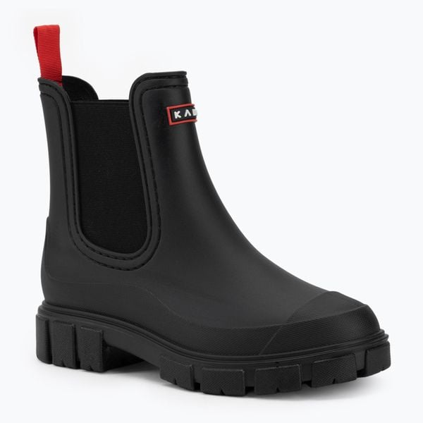 Kalosze damskie KADVA FlowBoots WMNS. Czarne kalosze KADVA, bez wzorów, z gumy, bez zapięcia. Za 89.99 zł.