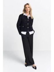 Rich & Royal Kardigan w kolorze czarnym rozmiar: L. Czarne swetry Rich & Royal, l, bez wzorów, bez ramiączek. Za 260.99 zł.