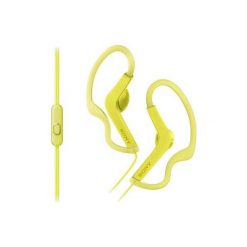 Produkt z outletu: Sportowe słuchawki douszne SONY MDR-AS210AP Żółty. Żółte słuchawki do biegania Sony. Za 57.00 zł.