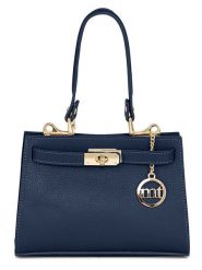 Mia Tomazzi Skórzana torebka "Zacconi" w kolorze granatowym - 24 x 14 x 8 cm rozmiar: onesize. Niebieskie torebki klasyczne Mia Tomazzi, bez wzorów, z materiału, przez ramię, bez dodatków. Za 260.99 zł.