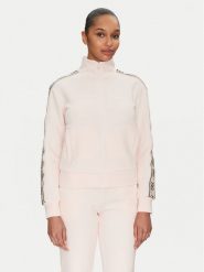 Guess Bluza V2YQ16 KB3P2 Różowy Regular Fit. Czerwone bluzy Guess, s, z aplikacjami, z bawełny, bez ramiączek, bez kaptura. Za 229.99 zł.