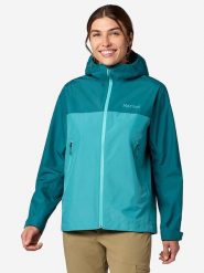 Marmot Kurtka przeciwdeszczowa "Minimalist Pertex" w kolorze turkusowym rozmiar: M. Niebieskie kurtki przeciwdeszczowe Marmot, m, bez wzorów, z materiału, bez kaptura, outdoorowe. Za 439.24 zł.
