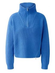 Oui Golf w kolorze niebieskim rozmiar: 44. Niebieskie swetry Oui, bez wzorów, prążkowane, bez ramiączek. Za 347.99 zł.