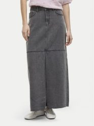 Vila Spódnica jeansowa Kiki 14104371 Szary Regular Fit. Szare spódnice Vila, bez wzorów, z jeansu. Za 129.99 zł.