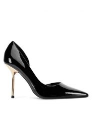 Nine West Szpilki CWF0003-04 Czarny. Czarne szpilki Nine West, bez wzorów, z materiału, bez obcasa, na szpilce, bez zapięcia. Za 249.99 zł.