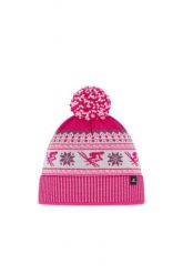 Czapka narciarska RetroSki Pompon SA. Białe czapki zimowe Eisbär, bez wzorów, z dzianiny, klasyczne. Za 249.99 zł.