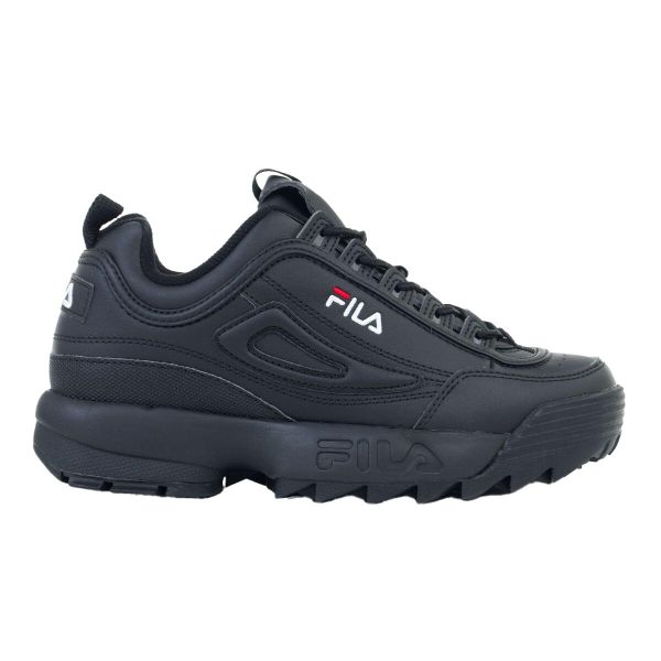 Damskie Buty Sportowe Disruptor Low. Czarne buty sportowe lifestyle Fila, bez wzorów, z gumy, bez zapięcia. Za 570.99 zł.