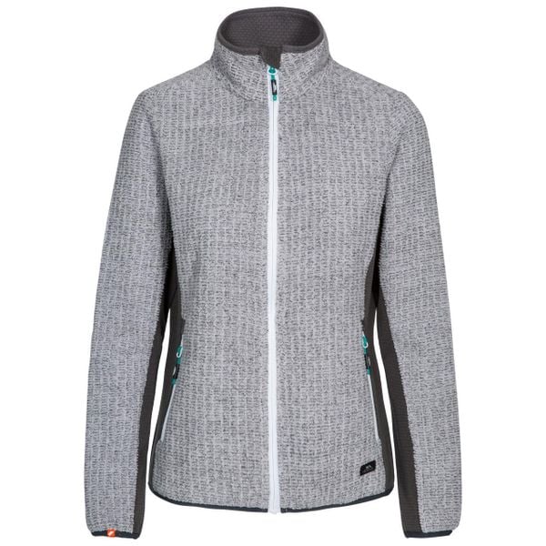 Bluza Polarowa Damska Liggins. Szare bluzy bez kaptura Trespass, na zimę, l, bez wzorów, z elastanu, bez kaptura, trekkingowe. Za 182.99 zł.