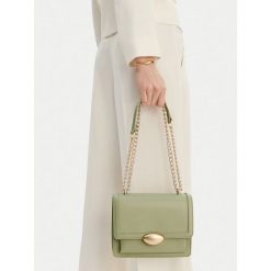 Torebka GINO ROSSI. Zielone kopertówki Gino Rossi, bez wzorów, wizytowe, bez dodatków. Za 299.99 zł.