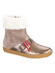 Birkenstock Skórzane botki "Sterling" w kolorze złotym rozmiar: 37. Żółte botki Birkenstock, bez wzorów, bez obcasa, bez zapięcia. Za 311.03 zł.