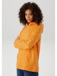 Aniston Bluza w kolorze pomarańczowym rozmiar: 42. Pomarańczowe bluzy Aniston, bez wzorów, bez ramiączek, z kapturem. Za 82.83 zł.