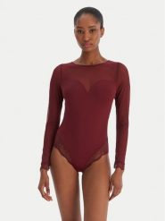 Ysabel Mora Body 10782 Bordowy. Czerwone body i gorsety ysabel mora, bez wzorów, z syntetyku, bez ramiączek. Za 279.99 zł.