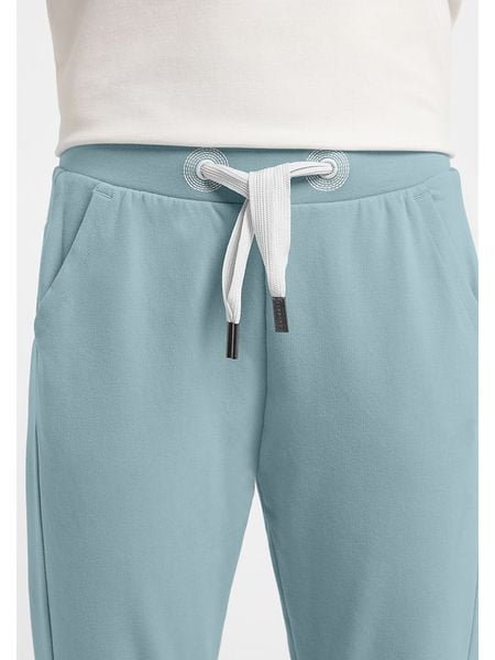 ELBSAND Spodnie dresowe "Briane" w kolorze błękitnym rozmiar: L. Niebieskie spodnie dresowe ELBSAND, bez wzorów, z dresówki. Za 192.79 zł.