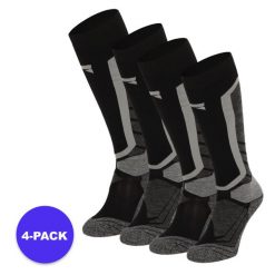 Skarpety snowboardowe unisex 4 szt. Czarne skarpetki XTREME, bez wzorów, z materiału. W wyprzedaży za 220.75 zł.