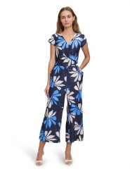 BETTY & CO Kombinezon w kolorze granatowym rozmiar: 40. Niebieskie kombinezony Betty & Co, bez wzorów, bez kołnierzyka, bez ramiączek. Za 119.95 zł.