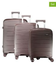Geographical Norway 3-częściowy zestaw "Sillo" w kolorze brązowym rozmiar: onesize. Brązowe walizki Geographical Norway. Za 404.99 zł.