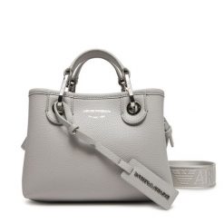 Torebka Emporio Armani. Szare torebki klasyczne Emporio Armani, bez wzorów, klasyczne, bez dodatków. Za 709.99 zł.