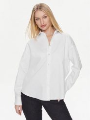 Guess Koszula Ls Nicla W4RH51 WD2M1 Biały Regular Fit. Białe koszule Guess, l, z aplikacjami, z bawełny, bez kołnierzyka, bez ramiączek. Za 479.99 zł.