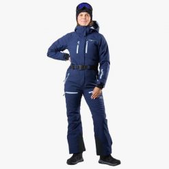 Kombinezon narciarski damski Swedemount Cervinia Skisuit wodoodporny. Niebieskie kombinezony SWEDEMOUNT, na zimę, bez wzorów, sportowe, bez kołnierzyka, bez ramiączek. Za 1,199.00 zł.