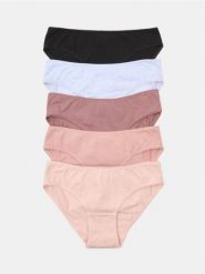 Majtki figi classic 5 pack - wielobarwny. Figi Sinsay, bez wzorów. Za 22.99 zł.