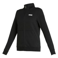 Bluza dresowa damska Puma ESS FL. Czarne bluzy Puma, l, bez wzorów, z dresówki, bez kaptura, na fitness i siłownię. Za 123.99 zł.