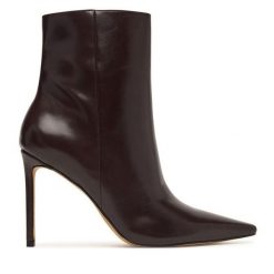 Botki Aldo. Brązowe botki Aldo, bez wzorów, bez obcasa, na szpilce, bez zapięcia. Za 559.99 zł.