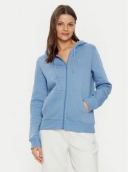 Tommy Jeans Bluza Flag DW0DW19729 Niebieski Regular Fit. Niebieskie bluzy Tommy Jeans, s, bez wzorów, z bawełny, bez ramiączek, bez kaptura. Za 279.99 zł.
