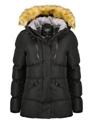 Canadian Peak Kurtka zimowa "Crowneak" w kolorze czarnym rozmiar: L. Czarne kurtki Canadian Peak, na zimę, l, z aplikacjami, z puchu, bez kaptura. Za 203.99 zł.