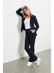 &Co Woman Spodnie "Charlie" w kolorze granatowym rozmiar: XS. Niebieskie spodnie materiałowe &Co Woman, bez wzorów, z materiału. Za 171.95 zł.